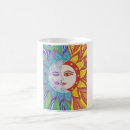 Recherche de soleil lune tasses Coloré