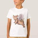 Recherche de ailes enfant tshirts Cochon