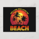 Recherche de fille de plage cartes postales Femme