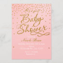 Recherche de blush pink gold baby shower invitations Moderne