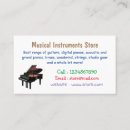 Recherche de pianiste cartes visite Instrument musical