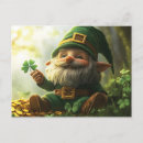 Recherche de trèfles cartes postales Lutin