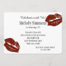 Recherche de baiser rouge invitations Lèvres