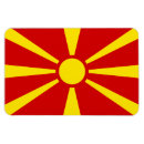 Recherche de macédoine magnets Drapeau