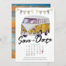 Recherche de hippie van invitations Rétro