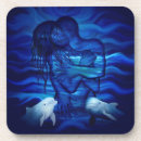 Recherche de dauphin dessous de verres Amour