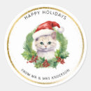 Suche nach weihnachtskatzen aufkleber Weihnachtsaufkleber