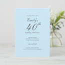 Recherche de chic 40ans anniversaire invitations Minimaliste