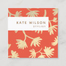 Recherche de papier peint floral cartes visite Coiffeur