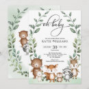 Recherche de woodland creatures baby shower invitations Pour enfants