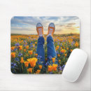 Suche nach blaue mohnblume mousepads Orange