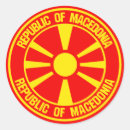Recherche de drapeau macédoine autocollants Pays