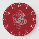 Recherche de rouge foncé horloges Blanc