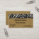 Recherche de rayures de zèbre cartes visite Styliste