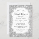Recherche de girly bridal shower invitations Argent