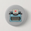 Recherche de machine écrire badges Rétro