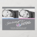 Recherche de jumeaux garçon et fille invitations Élégant