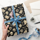 Recherche de halloween papier cadeau Os