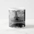 Recherche de tour eiffel paris tasses Noir et blanc