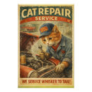 Recherche de vintage de chat art Rétro