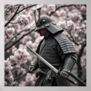 Recherche de guerrier samouraï posters Fleurs de cerisiers