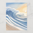 Recherche de vagues bleues cartes postales Vacances
