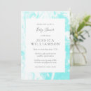 Recherche de aqua baby shower invitations Rétro