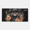 Recherche de féline tapis souris Chat noir