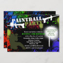 Suche nach paintball party einladungen Paintballgeburt