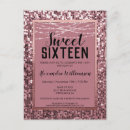 Recherche de princesse 16ans anniversaire invitations Rose pâle