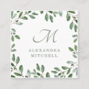 Recherche de monogramme manuscrit cartes visite Blanc
