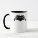 Recherche de amour gothique tasses Coeur