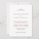 Recherche de bordeaux et blanc mariage invitations Pour elle