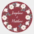 Recherche de blush floral mariage autocollants Bordeaux