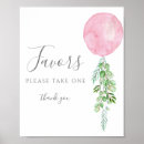 Recherche de baby shower favor signes Watercolor