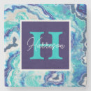 Suche nach blauer marmor untersetzer Monogramm
