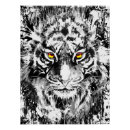 Suche nach schwarz weißer tiger poster Tigerkunst
