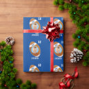 Recherche de football papier cadeau Bleu