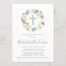 Recherche de croisé baptême invitations Floral