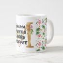 Recherche de motif floral tasses Monogramme