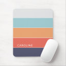 Recherche de corail et bleu tapis souris Pour elle