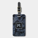 Recherche de feuille tropicale bagages étiquettes Monogramme