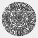 Recherche de pentagrammes autocollants Sorcière