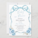 Recherche de ribbon baby shower invitations Bleu poussiéreux