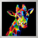 Recherche de peinture de girafe posters Animal