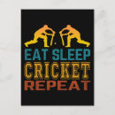 Recherche de dormir cartes postales Joueur de cricket