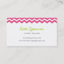 Recherche de chevron rose cartes visite Moderne