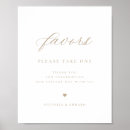 Recherche de faveur de mariage posters Élégant