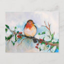 Recherche de oiseaux de neige cartes postales Arbre