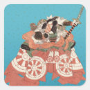 Recherche de guerrier japonais autocollants Vintage